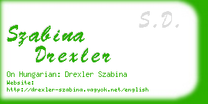 szabina drexler business card